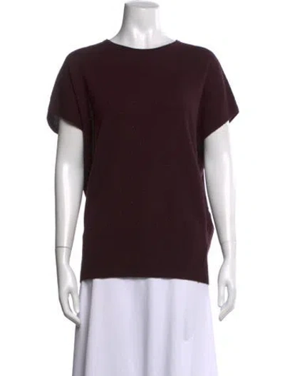 Pre-owned Akris Punto Wool Patterned Sweater In Burgundy
