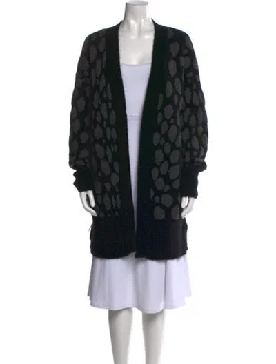 Pre-owned Akris Punto Wool Printed Sweater In Multi