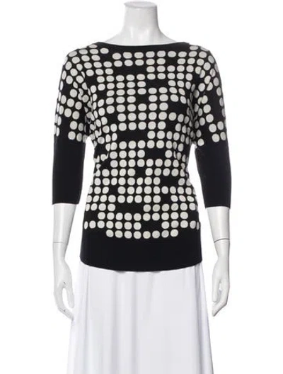Pre-owned Akris Punto Wool Printed Sweater In Multi