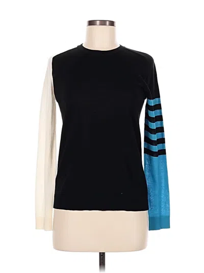 Pre-owned Akris Punto Wool Pullover Sweater In Black