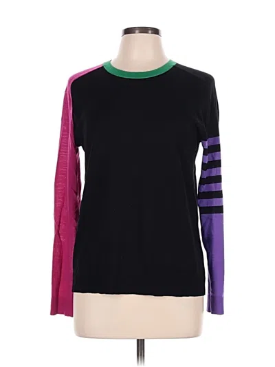 Pre-owned Akris Punto Wool Pullover Sweater In Black