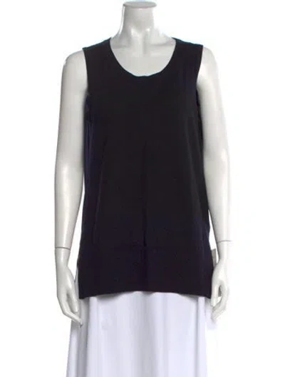 Pre-owned Akris Punto Wool Scoop Neck Sweater In Multi