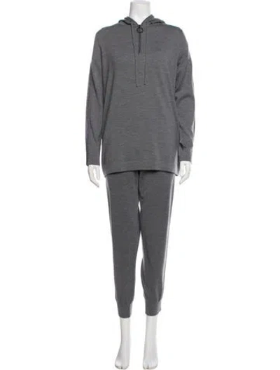 Pre-owned Akris Punto Wool Set In Gray