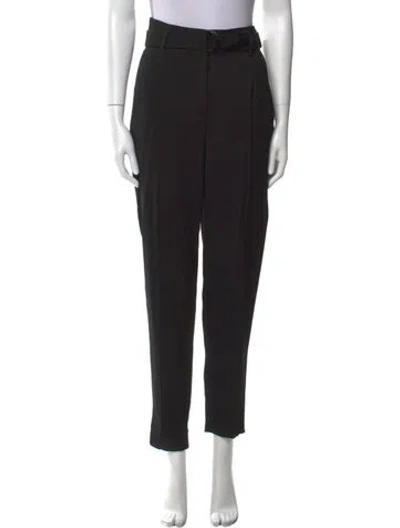 Pre-owned Akris Punto Wool Skinny Leg Pants In Black