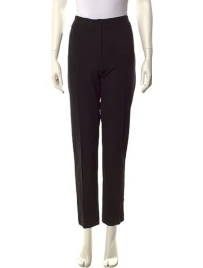 Pre-owned Akris Punto Wool Skinny Leg Pants In Black