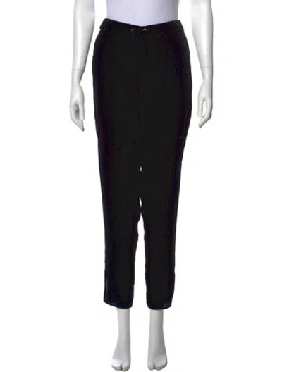 Pre-owned Akris Punto Wool Skinny Leg Pants In Black