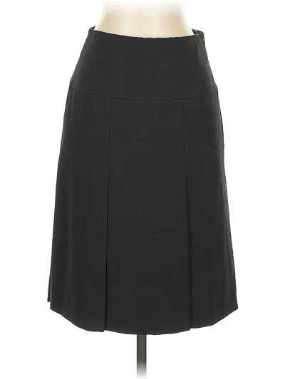 Pre-owned Akris Punto Wool Skirt In Black
