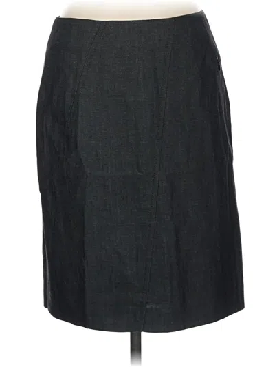 Pre-owned Akris Punto Wool Skirt In Black