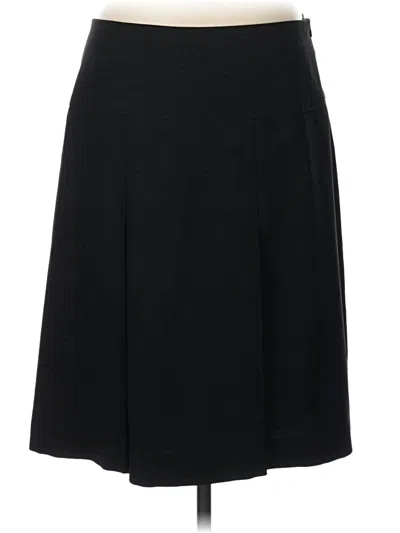 Pre-owned Akris Punto Wool Skirt In Black