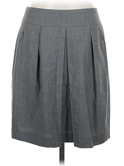 Pre-owned Akris Punto Wool Skirt In Gray