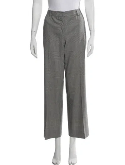Pre-owned Akris Punto Wool Straight Leg Pants In Black