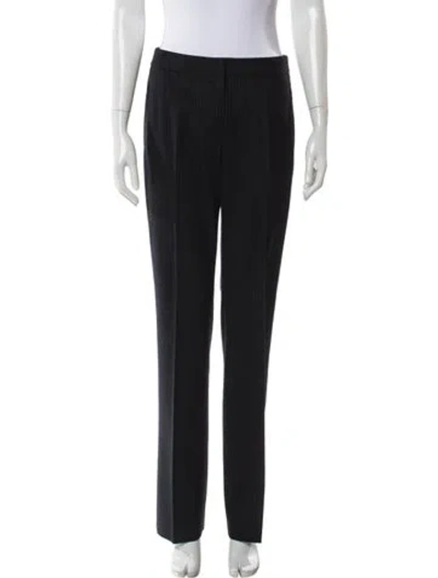 Pre-owned Akris Punto Wool Straight Leg Pants In Gray