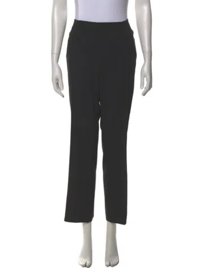 Pre-owned Akris Punto Wool Straight Leg Pants In Gray