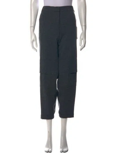 Pre-owned Akris Punto Wool Straight Leg Pants W/ Tags In Green