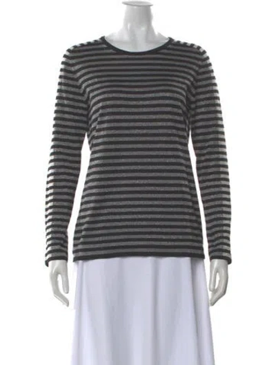 Pre-owned Akris Punto Wool Striped Sweater In Multi