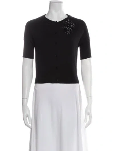 Pre-owned Akris Punto Wool Sweater In Black