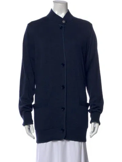 Pre-owned Akris Punto Wool Sweater In Blue