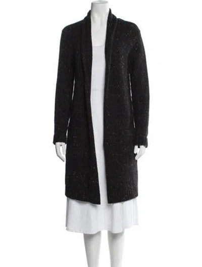 Pre-owned Akris Punto Wool Tweed Pattern Sweater In Brown