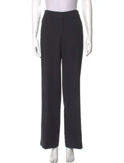 Pre-owned Akris Punto Wool Wide Leg Pants In Gray