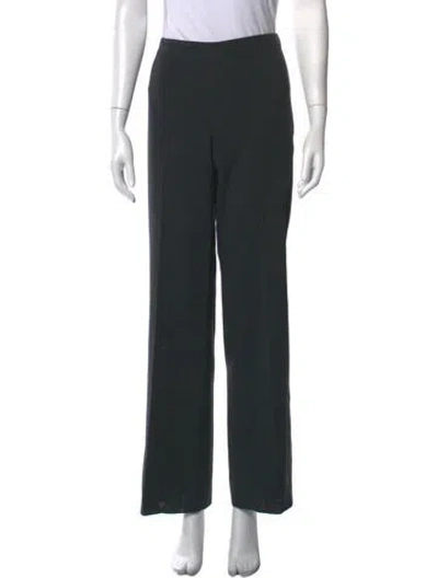 Pre-owned Akris Punto Wool Wide Leg Pants In Grey