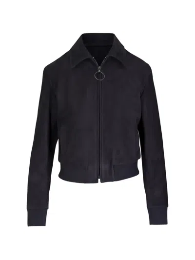 Akris Punto Zip-up Bomber Jacket In Black