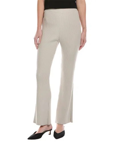 Akris Rib Wool-blend Pant In Neutral