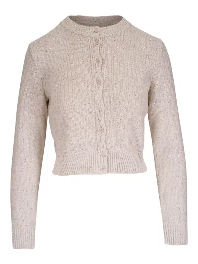 AKRIS ROUND NECK CARDIGAN