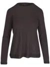 Akris Round-neck T-shirt In Brown