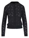 Akris Round Pattern Cardigan In Black