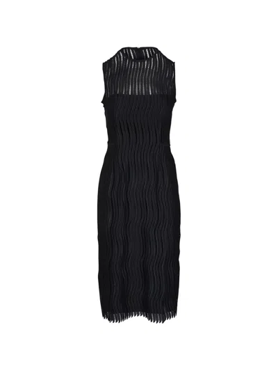 Akris Ruffled Dress In Black