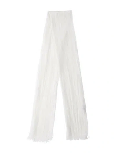 Pre-owned Akris Scarf In White