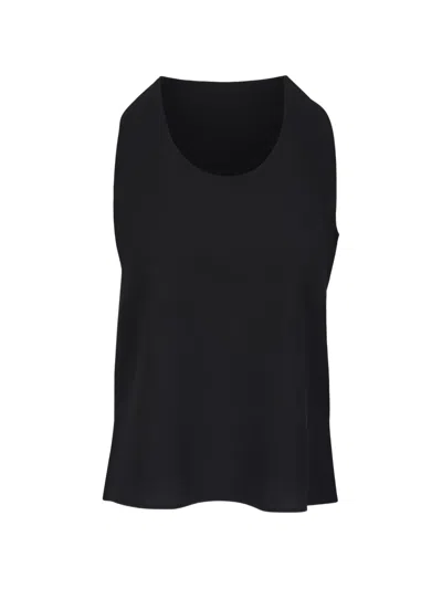 Akris Scoop-neck Top In Black