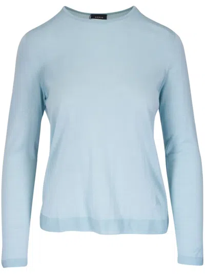 Akris Pullover Mit Rundhalsausschnitt In Blau