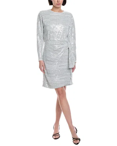 Akris Sequin Mini Dress In Metallic