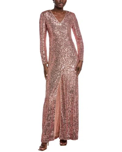 Akris Sequin Silk-blend Maxi Dress In Multi