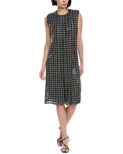 Akris Sequin Silk-lined Mini Dress In Black