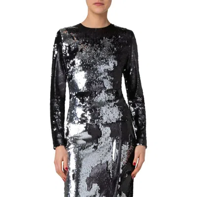 Akris Sequin Top In Black