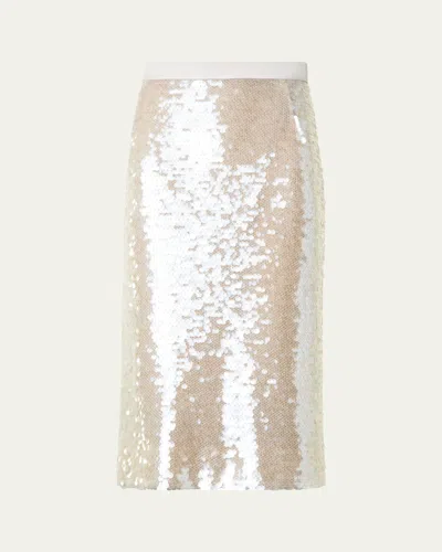 AKRIS SEQUINED PENCIL SKIRT