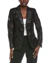 Akris Shadow Wool & Silk-blend Blazer In Black