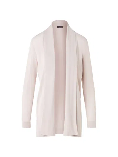 Akris Shawl-collar Silk-blend Cardigan In Neutral