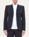 Akris Shawl-collar Wool Jacket In Black
