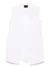 Akris Sheer Silk Gilet In White