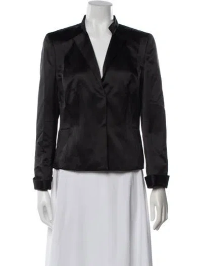 Pre-owned Akris Silk Blazer In Black