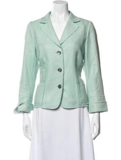 Pre-owned Akris Silk Blazer In Blue