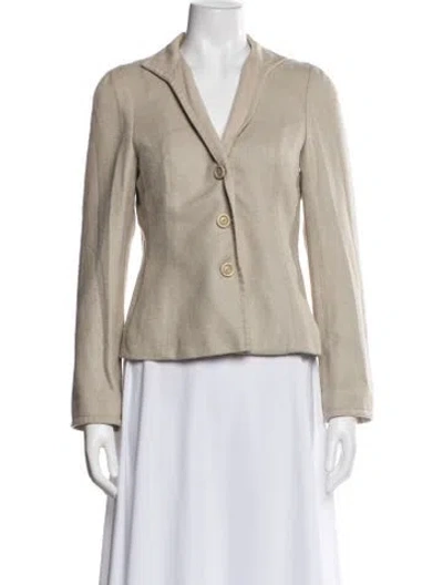 Pre-owned Akris Silk Blazer In Brown