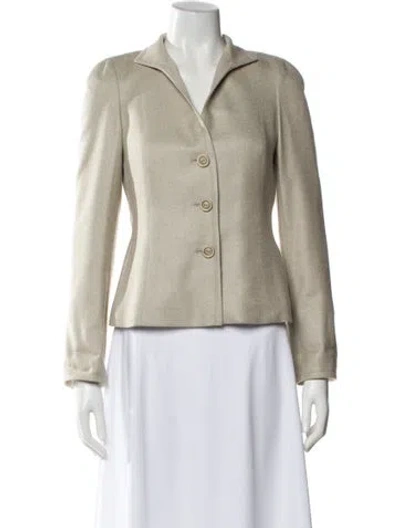Pre-owned Akris Silk Blazer In Neutral