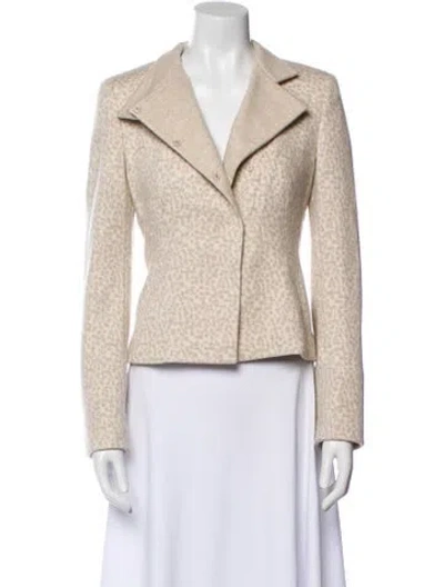 Pre-owned Akris Silk Blazer In Neutral