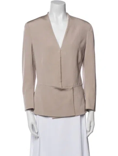 Pre-owned Akris Silk Blazer In Neutral