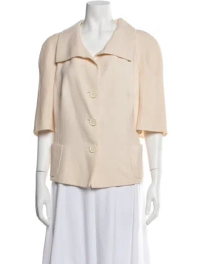 Pre-owned Akris Silk Blazer In Neutrals