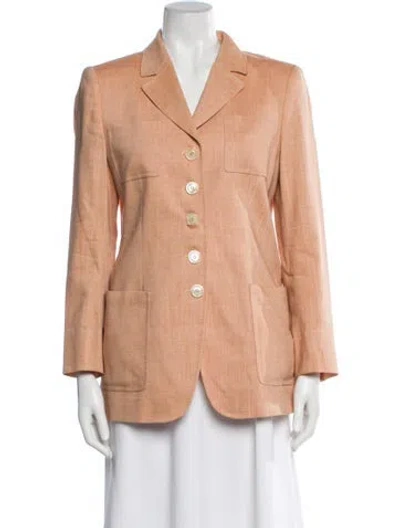 Pre-owned Akris Silk Blazer In Orange